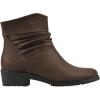 image:imageCLIFFS BY WHITE MOUNTAIN Womens Durbon Cushioned Ankle BootiesBrownFabric