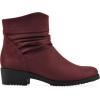 image:imageCLIFFS BY WHITE MOUNTAIN Womens Durbon Cushioned Ankle BootiesBurgundyFabric