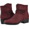 image:imageCLIFFS BY WHITE MOUNTAIN Womens Durbon Cushioned Ankle BootiesBurgundyFabric