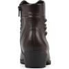 image:imageCLIFFS BY WHITE MOUNTAIN Womens Durbon Cushioned Ankle BootiesDk BrownSmooth