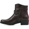 image:imageCLIFFS BY WHITE MOUNTAIN Womens Durbon Cushioned Ankle BootiesDk BrownSmooth