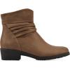 image:imageCLIFFS BY WHITE MOUNTAIN Womens Durbon Cushioned Ankle BootiesLt BrownFabric