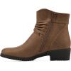 image:imageCLIFFS BY WHITE MOUNTAIN Womens Durbon Cushioned Ankle BootiesLt BrownFabric