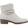 image:imageCLIFFS BY WHITE MOUNTAIN Womens Durbon Cushioned Ankle BootiesWinter WhiteSmooth
