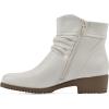 image:imageCLIFFS BY WHITE MOUNTAIN Womens Durbon Cushioned Ankle BootiesWinter WhiteSmooth
