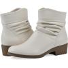 image:imageCLIFFS BY WHITE MOUNTAIN Womens Durbon Cushioned Ankle BootiesWinter WhiteSmooth