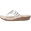 image:imageCliffs by White Mountain Womens Cushioned Cienna Thong SandalWhite
