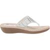 image:imageCliffs by White Mountain Womens Cushioned Cienna Thong SandalWhite