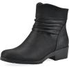 image:imageCLIFFS BY WHITE MOUNTAIN Womens Durbon Cushioned Ankle BootiesBlackFabric
