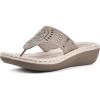 image:imageCliffs by White Mountain Womens Cushioned Cienna Thong SandalStoneFabric