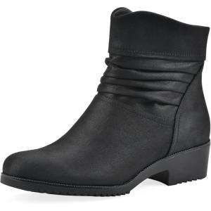 image:imageCLIFFS BY WHITE MOUNTAIN Womens Durbon Cushioned Ankle BootiesBlackFabric