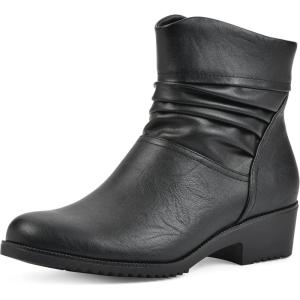 image:imageCLIFFS BY WHITE MOUNTAIN Womens Durbon Cushioned Ankle BootiesBlackSmooth