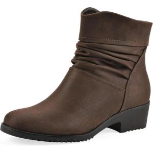 image:imageCLIFFS BY WHITE MOUNTAIN Womens Durbon Cushioned Ankle BootiesBrownFabric