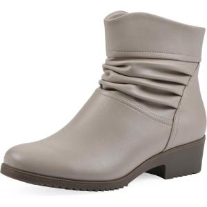 image:imageCLIFFS BY WHITE MOUNTAIN Womens Durbon Cushioned Ankle BootiesLt TaupeSmooth