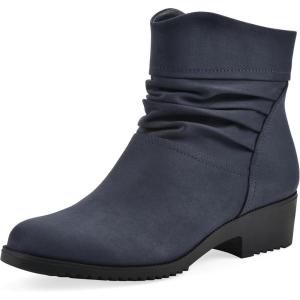 image:imageCLIFFS BY WHITE MOUNTAIN Womens Durbon Cushioned Ankle BootiesNavyFabric