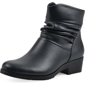 image:imageCLIFFS BY WHITE MOUNTAIN Womens Durbon Cushioned Ankle BootiesNavySmooth