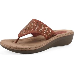 image:imageCliffs by White Mountain Womens Cushioned Cienna Thong SandalPaprika Fabric
