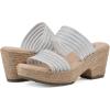 image:imageCLIFFS BY WHITE MOUNTAIN Womens Bia Platform Slide SandalWhiteSilverMesh