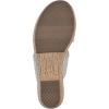 image:imageCLIFFS BY WHITE MOUNTAIN Womens Bia Platform Slide SandalWhiteSilverMesh