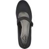image:imageCLIFFS BY WHITE MOUNTAIN Womens Brightly Cushioned Mary Jane Wedge HeelBlackNylon