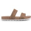 image:imageCLIFFS BY WHITE MOUNTAIN Womens Tahlie Slide SandalTanWovenRaffia