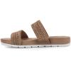 image:imageCLIFFS BY WHITE MOUNTAIN Womens Tahlie Slide SandalTanWovenRaffia