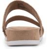 image:imageCLIFFS BY WHITE MOUNTAIN Womens Tahlie Slide SandalTanWovenRaffia