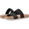 image:imageCLIFFS BY WHITE MOUNTAIN Womens Thankful Double Strap Slide SandalBlackSmooth