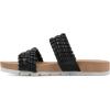 image:imageCLIFFS BY WHITE MOUNTAIN Womens Thankful Double Strap Slide SandalBlackSmooth