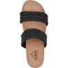 image:imageCLIFFS BY WHITE MOUNTAIN Womens Thankful Double Strap Slide SandalBlackSmooth