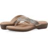 image:imageCliffs by White Mountain Womens Cushioned Becharm Thong SandalGold Fabric