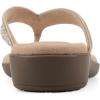 image:imageCliffs by White Mountain Womens Cushioned Becharm Thong SandalGold Fabric