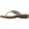 image:imageCliffs by White Mountain Womens Cushioned Becharm Thong SandalGold Fabric