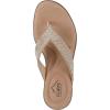image:imageCliffs by White Mountain Womens Cushioned Becharm Thong SandalGold Fabric