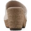 image:imageCliffs by White Mountain Womens Cushioned Biancia Platform SandalWhite Metallic Fabric