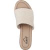 image:imageCliffs by White Mountain Womens Cushioned Biancia Platform SandalWhite Metallic Fabric