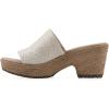 image:imageCliffs by White Mountain Womens Cushioned Biancia Platform SandalWhite Metallic Fabric
