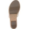 image:imageCliffs by White Mountain Womens Cushioned Biancia Platform SandalWhite Metallic Fabric