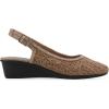 image:imageCliffs by White Mountain Womens Cushioned Boris Slingback WedgeCognac Fabric
