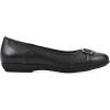 image:imageCliffs by White Mountain Womens Cushioned Calming Ballet FlatBlackBurnSmooth