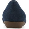 image:imageCliffs by White Mountain Womens Cushioned Calming Ballet FlatDark Denim Fabric