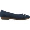 image:imageCliffs by White Mountain Womens Cushioned Calming Ballet FlatDark Denim Fabric