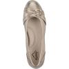 image:imageCliffs by White Mountain Womens Cushioned Calming Ballet FlatLt GoldMetallicSmooth