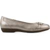 image:imageCliffs by White Mountain Womens Cushioned Calming Ballet FlatPlatino Metallic Smooth