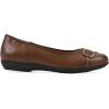 image:imageCliffs by White Mountain Womens Cushioned Calming Ballet FlatWhiskeyBurnSmooth