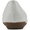 image:imageCliffs by White Mountain Womens Cushioned Calming Ballet FlatWhiteSmooth