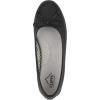 image:imageCliffs by White Mountain Womens Cushioned Carris Perforated Ballet Flat Black Smooth 8 M