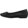 image:imageCliffs by White Mountain Womens Cushioned Carris Perforated Ballet Flat Black Smooth 8 W