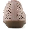 image:imageCliffs by White Mountain Womens Cushioned Carris Perforated Ballet Flat Dusty Pink Smooth 8 M