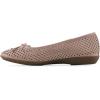 image:imageCliffs by White Mountain Womens Cushioned Carris Perforated Ballet Flat Dusty Pink Smooth 8 W